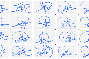 Alphabet letters in cursive Signature Ideas