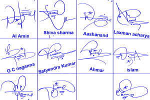 Online Different Name Signature