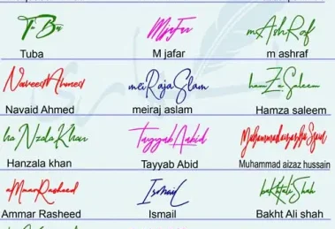 Different Signature Styles