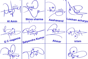 Online Different Name Signature