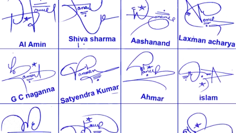 Online Different Name Signature