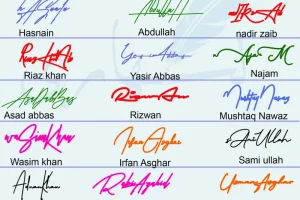 Different Names Signature Collection